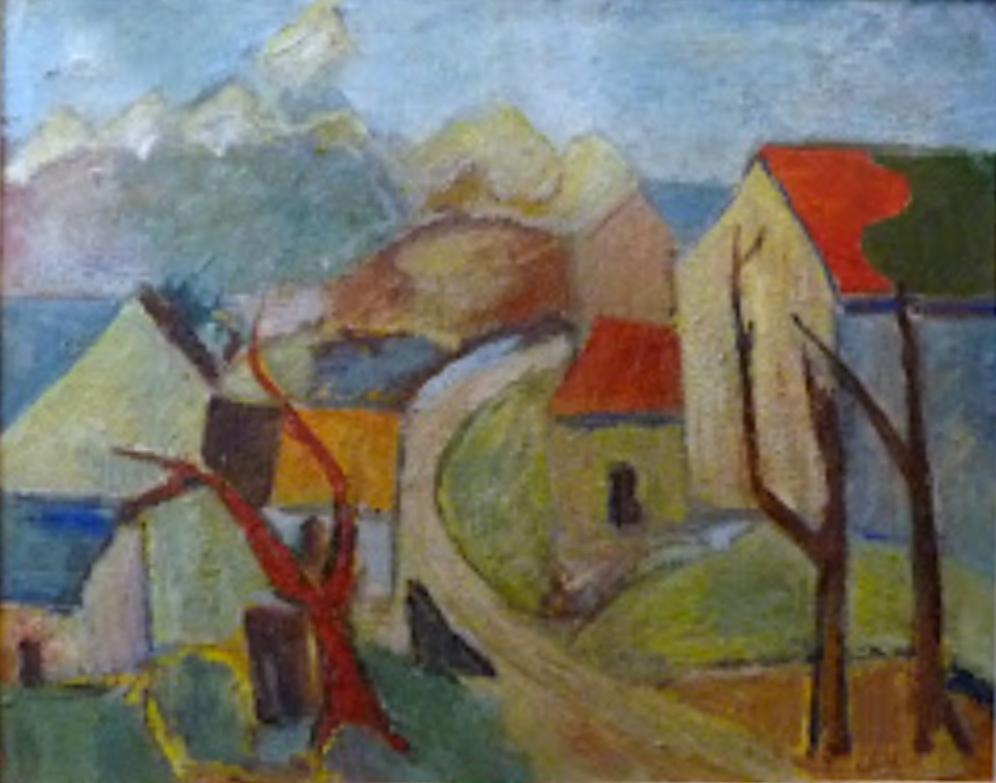 Peintres de l'école de Crozant Adenis Rachel Adenis - Village creusois autour du Grand-Bourg custom text