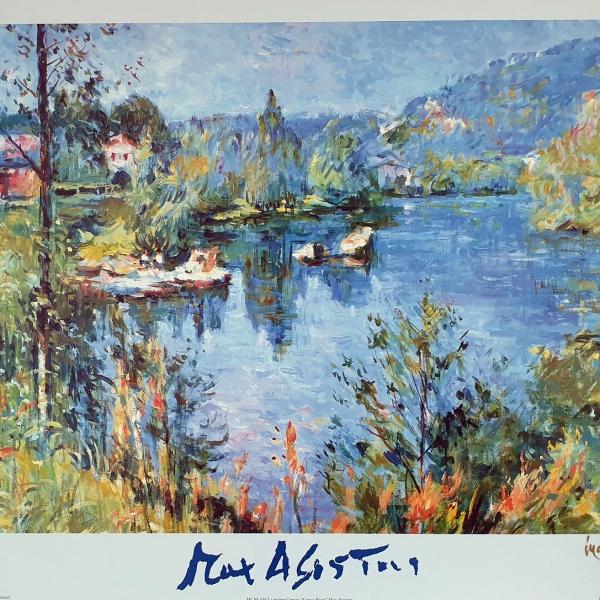 Peintres de l'école de Crozant Agostini Max Galerie Martin-Caille - La riviere Creuse custom text