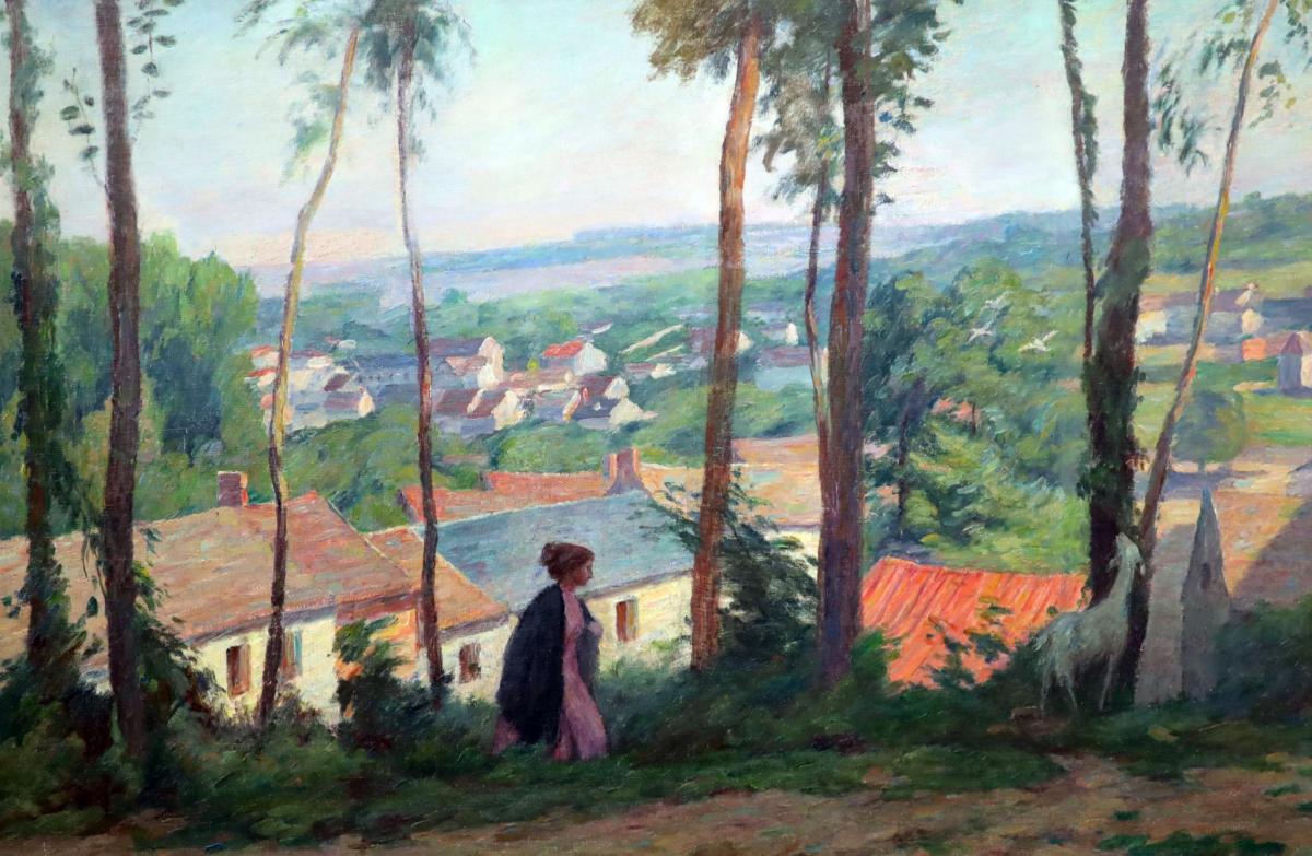 Peintres de l'école de Crozant Agard Jean Charles Jean-Charles Agard - Panorama a Nesle custom text