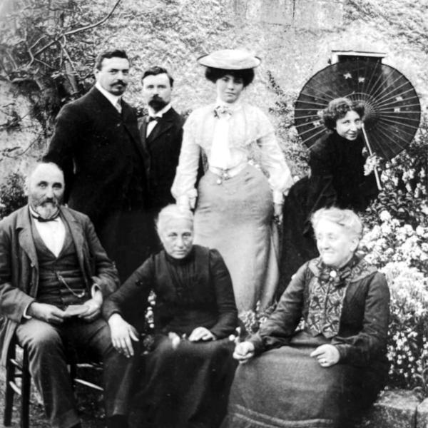 Peintres de l'école de Crozant Documents Jean-Charles Agard - photo de famille custom text
