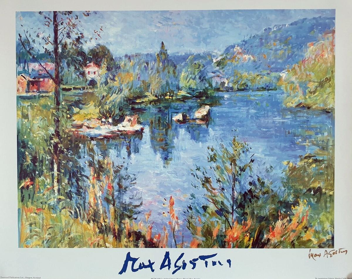 Peintres de l'école de Crozant Agostini Max Galerie Martin-Caille - La riviere Creuse custom text