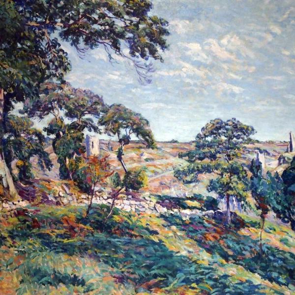 Peintres de l'école de Crozant Alluaud Eugène Alluaud Eugène - Paysage de Creuse custom text