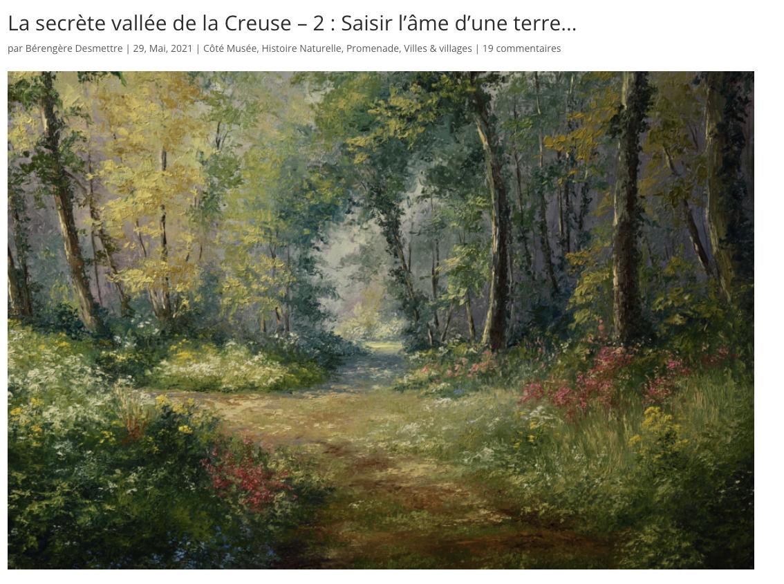 Peintres de l'école de Crozant Autres La secrète vallée de la Creuse 2 custom text