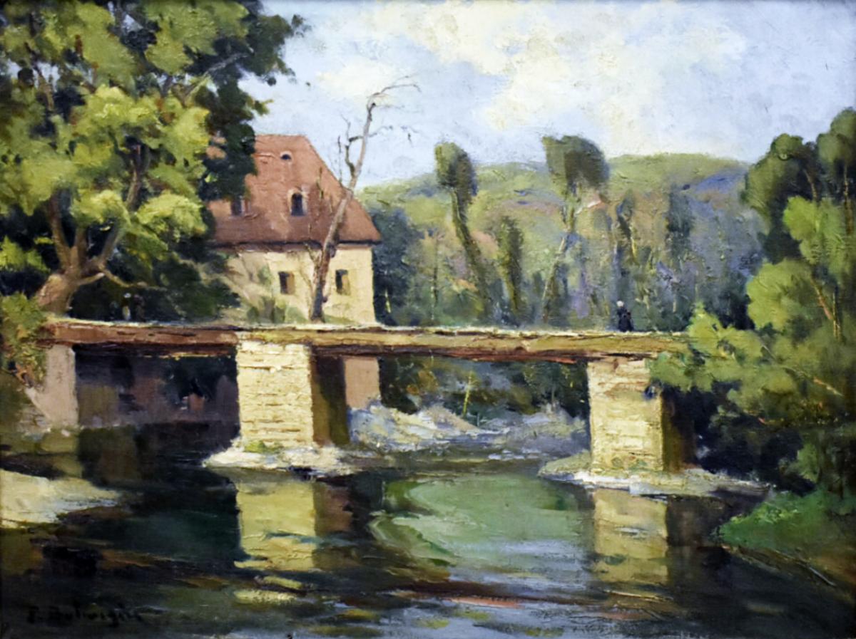 Peintres de l'école de Crozant Balmigère Paul Balmigere Paul - Moulin de la Folie à Crozant custom text