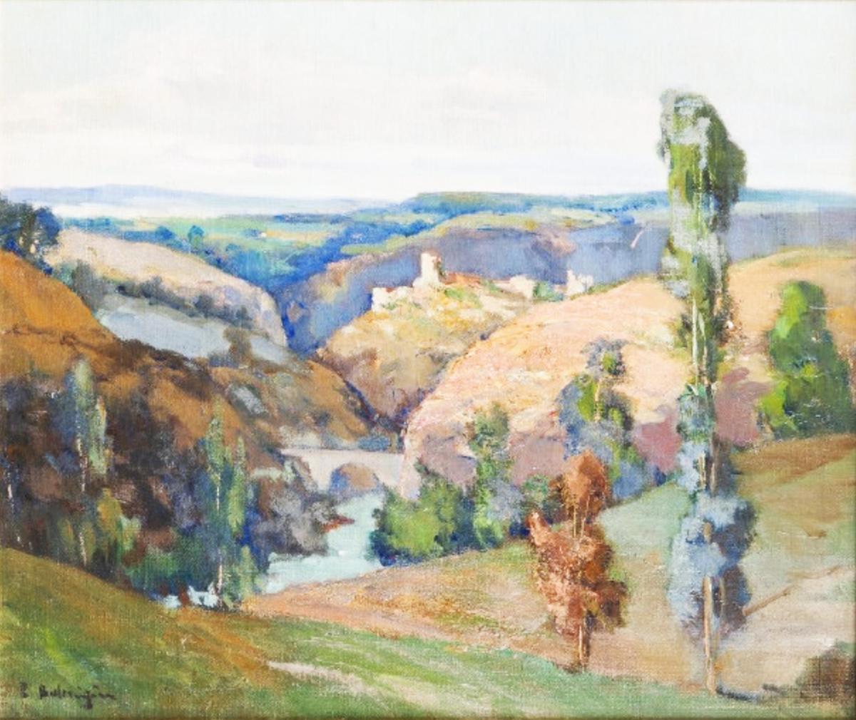Peintres de l'école de Crozant Balmigère Paul Balmigere Paul - Paysage de Creuse custom text