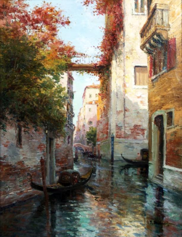Peintres de l'école de Crozant Balmigère Paul Balmigère Paul - Venise custom text