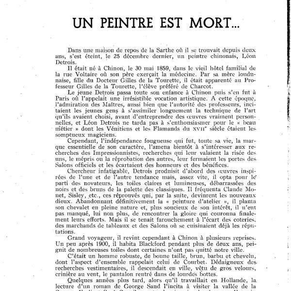 Peintres de l'école de Crozant Documents Les amis du vieux Chinon custom text