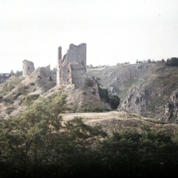 Peintres de l'école de Crozant Gervais-Courtellemont Jules Jules Gervais-Courtellemont - Ruines du chateau custom text
