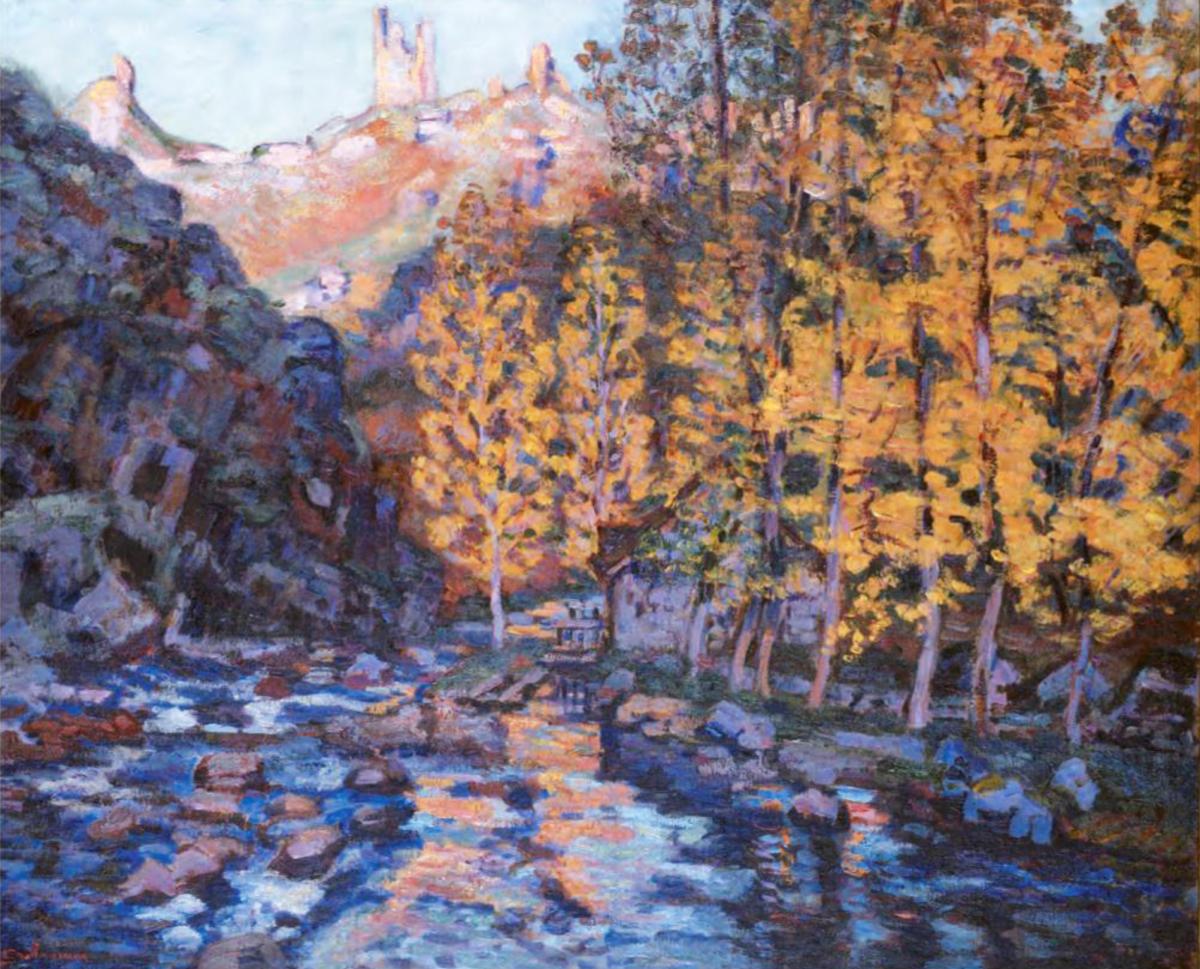 Peintres de l'école de Crozant Guillaumin Armand Armand Guillaumin - La Creuse à Crozant custom text