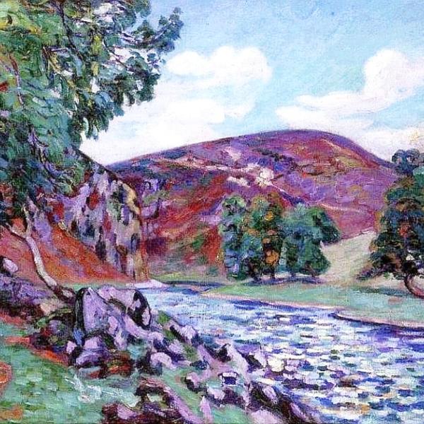 Peintres de l'école de Crozant Guillaumin Armand Armand Guillaumin - Paysage à Crozant custom text