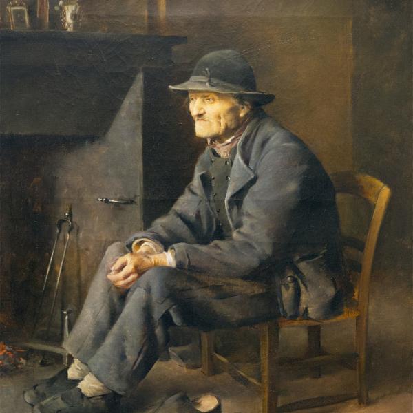 Peintres de l'école de Crozant Jamet Henri Henri Jamet - Le Paysan custom text