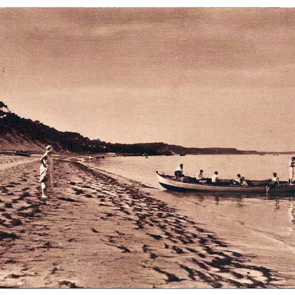 Peintres de l'école de Crozant Jové Jean Jean Jové - CAP-FERRET 1932 - La plage a la dune franque custom text