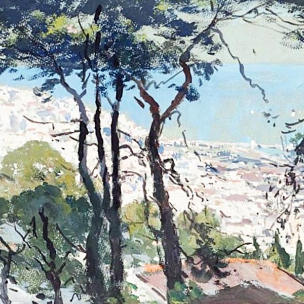 Peintres de l'école de Crozant Maillaud Fernand Fernand Maillaud - Vue d'Alger custom text