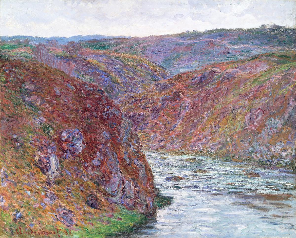 Peintres de l'école de Crozant Monet Claude Claude Monet - Vallée de la Creuse à Fresselines custom text