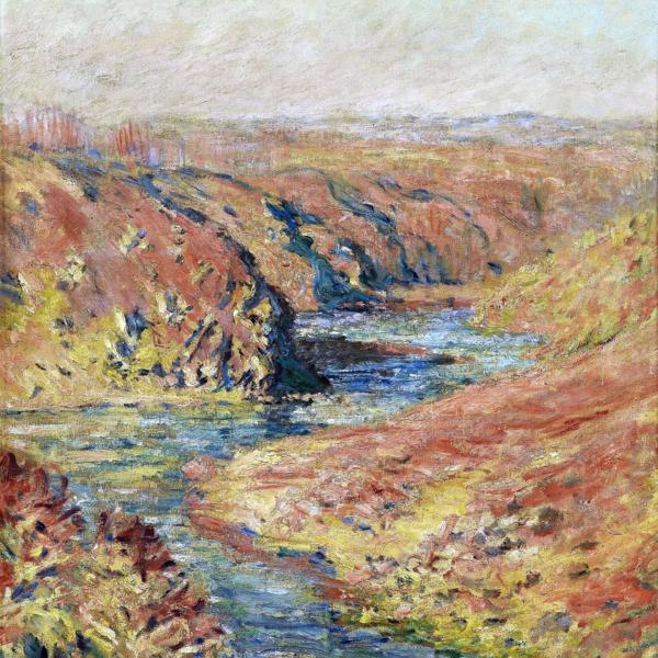 Peintres de l'école de Crozant Monet Claude Claude Monet - La Vallée de la Creuse à Fresselines custom text