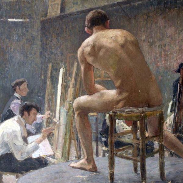 Peintres de l'école de Crozant Pailler Henri Henri Pailler -   L'atelier Léon Bonnat custom text
