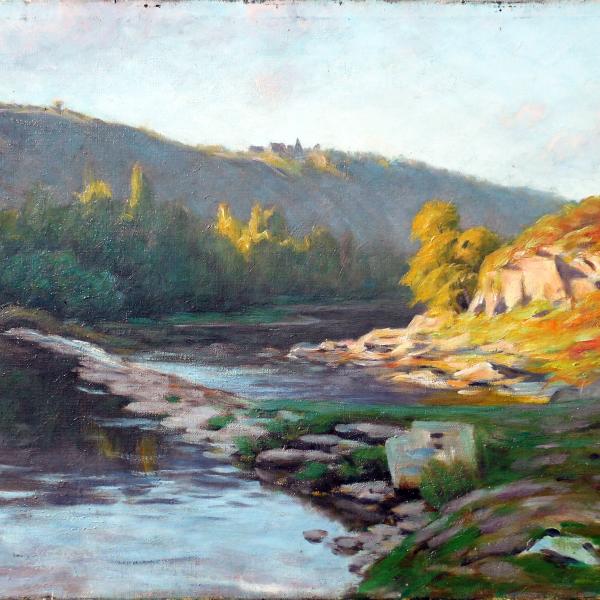 Peintres de l'école de Crozant Pailler Henri Henri Pailler - Moulin de la Prune custom text