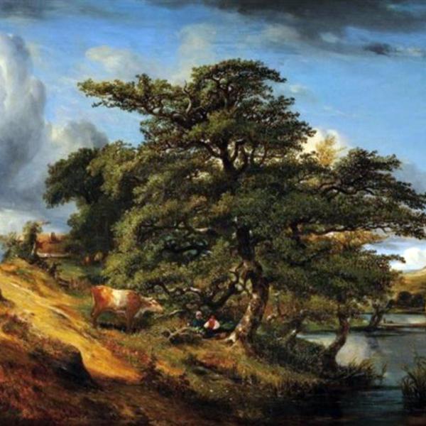 Peintres de l'école de Crozant André Jules André Jules - Paysage au grand chêne custom text