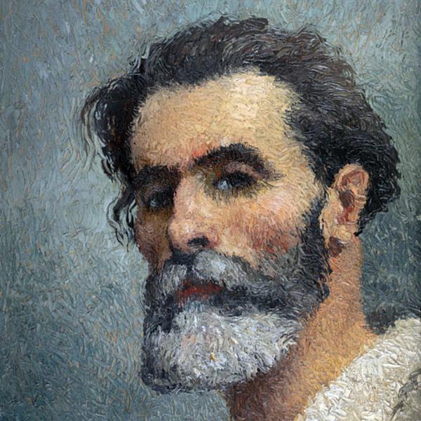 Peintres de l'école de Crozant Balande Gaston Balande Gaston - autoportrait custom text