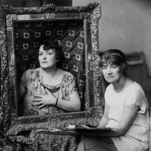 Peintres de l'école de Crozant Documents Portrait mis en scène de Mauricia Coquiot et Suzanne Valadon, custom text