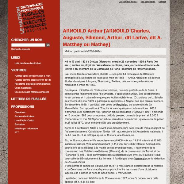 Peintres de l'école de Crozant Documents Arnould Arthur - page internet custom text
