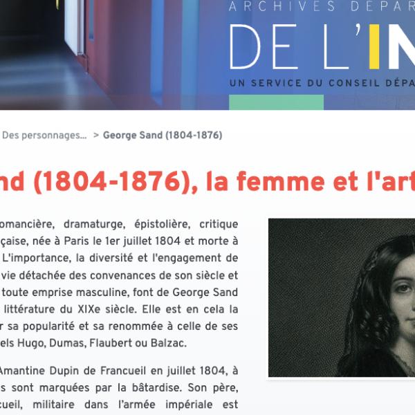 Peintres de l'école de Crozant Documents George Sand, la femme et l'artiste engagée custom text