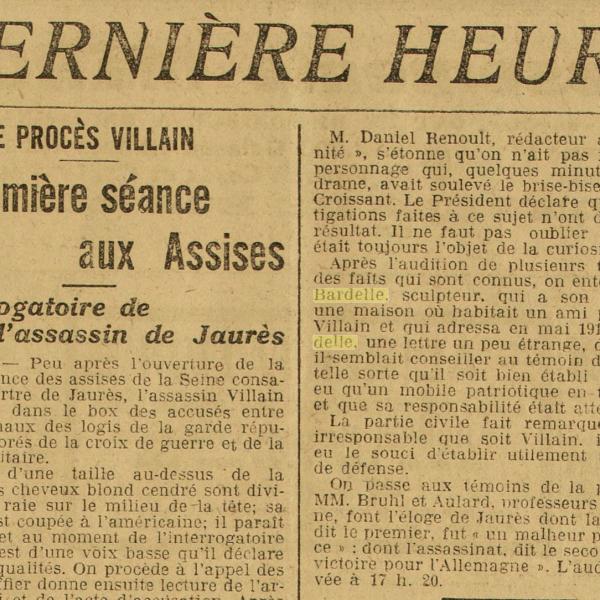 Peintres de l'école de Crozant Documents Le procès Vilain custom text