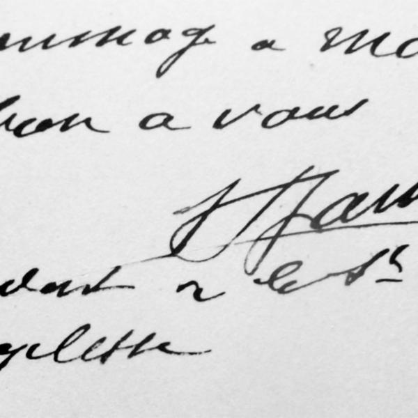Peintres de l'école de Crozant Documents Autographe d'Henri Pierre Jamet custom text