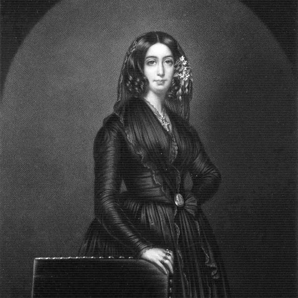 Peintres de l'école de Crozant Documents George Sand - Gravure Salon de 1839 custom text