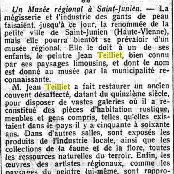 Peintres de l'école de Crozant Documents Journal des débats custom text