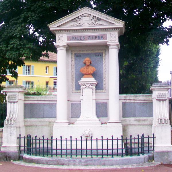 Peintres de l'école de Crozant Documents Jules Dupré - Monument à L'isle Adam custom text