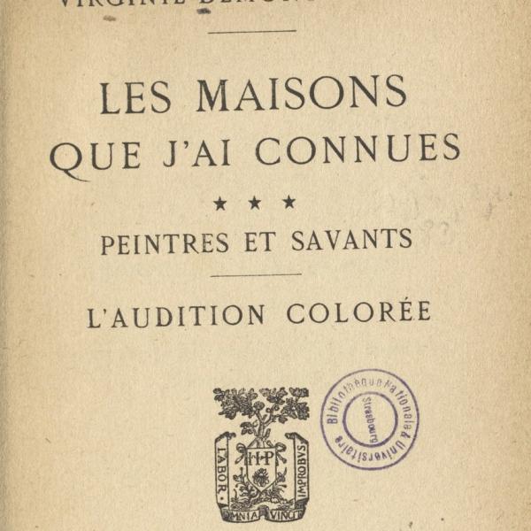 Peintres de l'école de Crozant Documents Les maisons que j'ai connues - Virginie Demont-Breton custom text