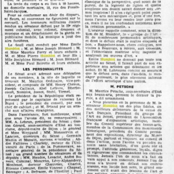 Peintres de l'école de Crozant Documents Le Progrès de la Côte-d'Or, 24 déc. 1931, p. 1/8 custom text
