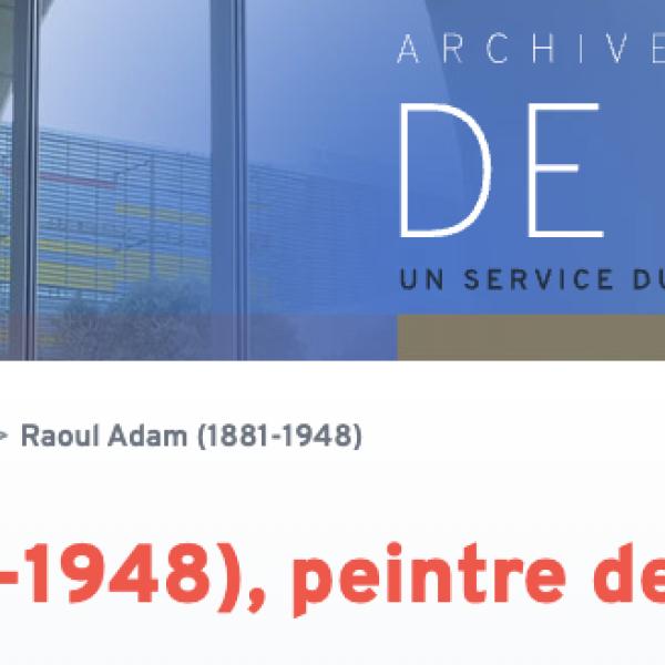 Peintres de l'école de Crozant Documents Raoul Adam peintre de l'indre custom text