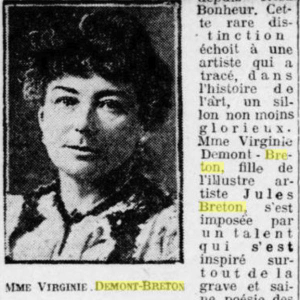 Peintres de l'école de Crozant Documents L'Éclair, 18 janv. 1914, p. 1/6 custom text