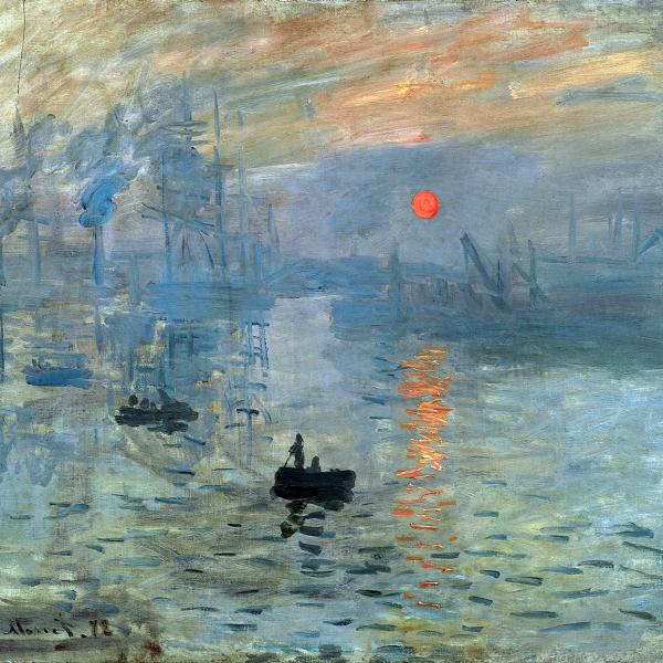 Peintres de l'école de Crozant Monet Claude Claude Monet - Impression, soleil levant custom text