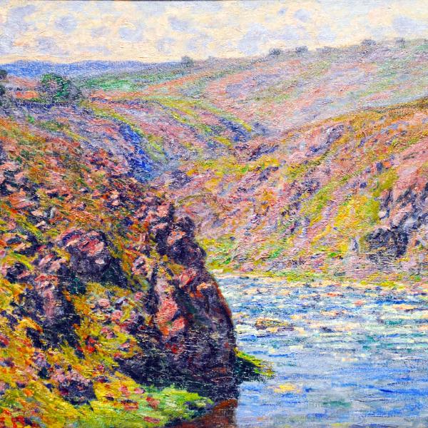Peintres de l'école de Crozant Monet Claude Claude Monet - Vallée de la Creuse à Fresselines custom text