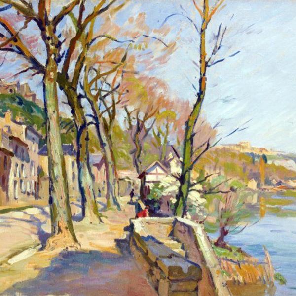 Peintres de l'école de Crozant Pailler Henri Henri Pailler -   La route de Paris custom text