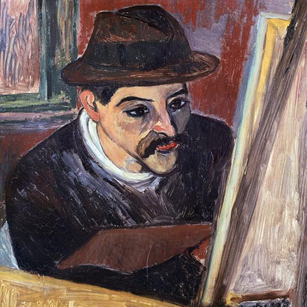 Peintres de l'école de Crozant Valadon Suzanne Suzanne Valadon, - Maurice Utrillo devant son chevalet custom text