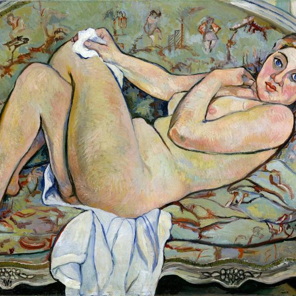 Peintres de l'école de Crozant Valadon Suzanne Suzanne Valadon - Nu allongé custom text