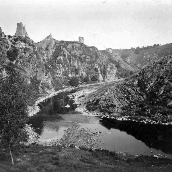 Peintres de l'école de Crozant Burty-Haviland Paul Paul Burty-Haviland - Paysage avec un ruisseau et des ruines, Crozant, Creuse custom text