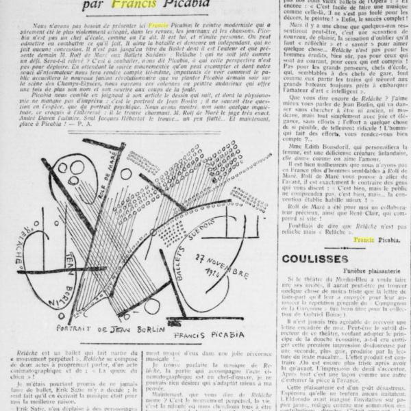 Peintres de l'école de Crozant Documents Picabia - Pourquoi j'ai écris "Relâche" custom text
