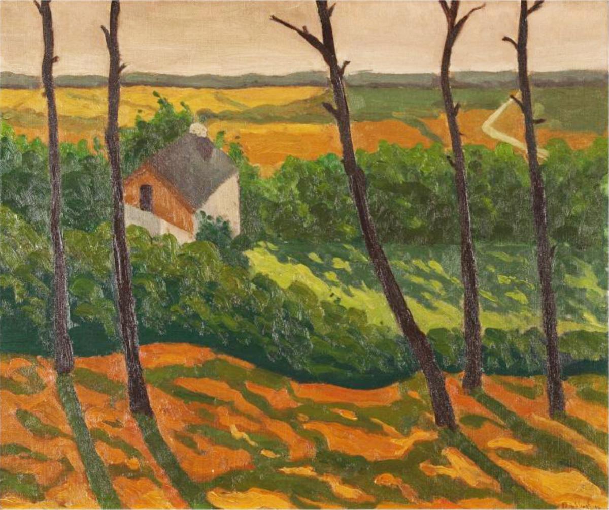 Peintres de l'école de Crozant Sabbagh Georges Hanna Georges Hanna Sabbagh - Paysage de Creuse custom text