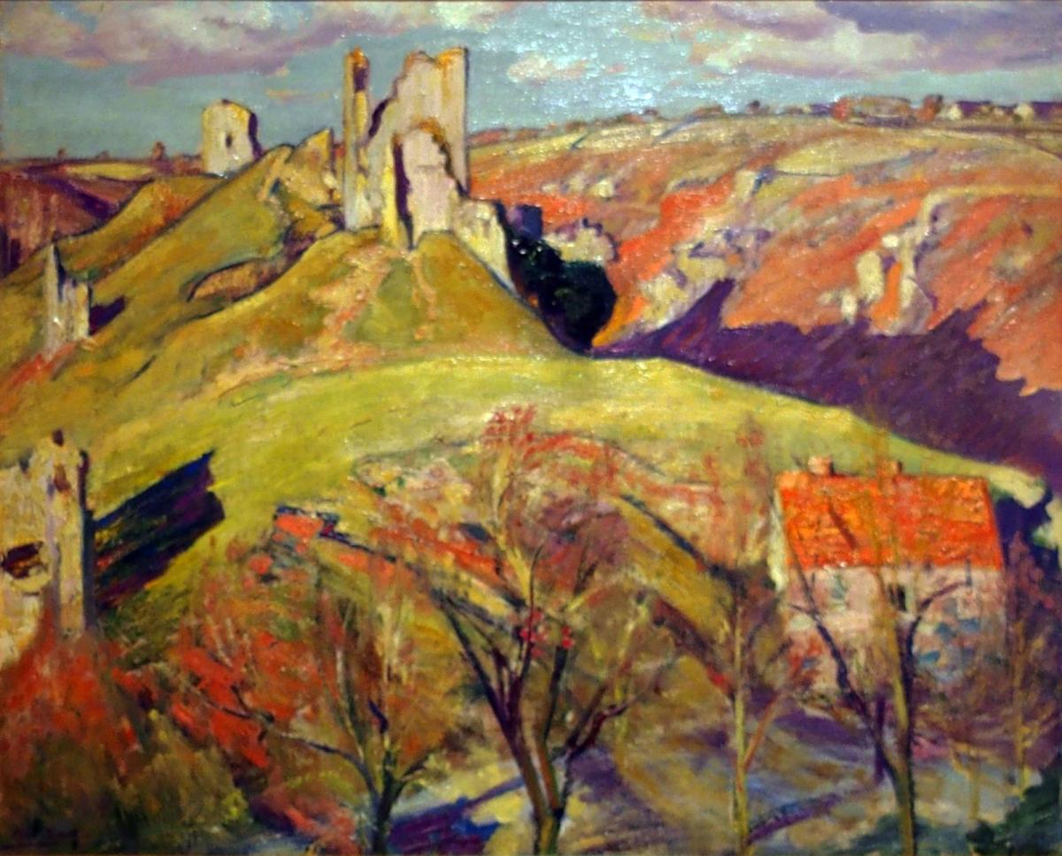 Peintres de l'école de Crozant Smith Alfred Alfred Smith - Crozant soleil d'hiver custom text