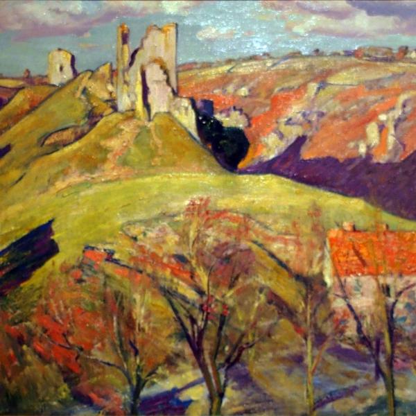 Peintres de l'école de Crozant Smith Alfred Alfred Smith - Crozant soleil d'hiver custom text