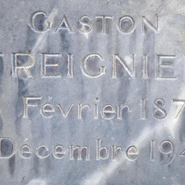 Peintres de l'école de Crozant Documents Tombe de Gaston Treignier custom text