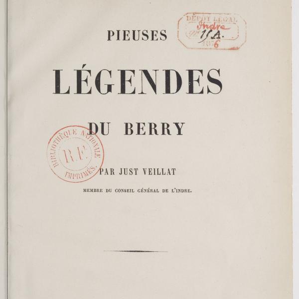 Peintres de l'école de Crozant Documents Just Veillat - Pieuses Légende du Berry custom text